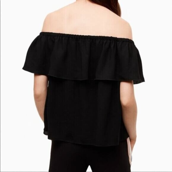 Aritzia Wilfred Promener Black Off the Shoulder Top Womens Size XS - Picture 3 of 7